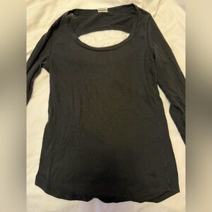 Victoria’s Secret PINK Open Back Long Sleeve T Shirt Size Medium